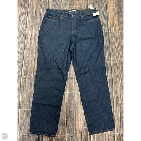Jeans Wide Leg By Lands End In Blue Denim, Size: 18
