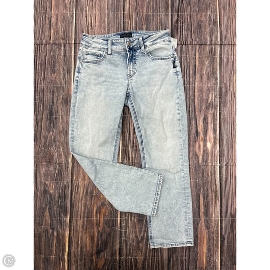 Jeans Straight By Silver In Blue Denim, Size: 4