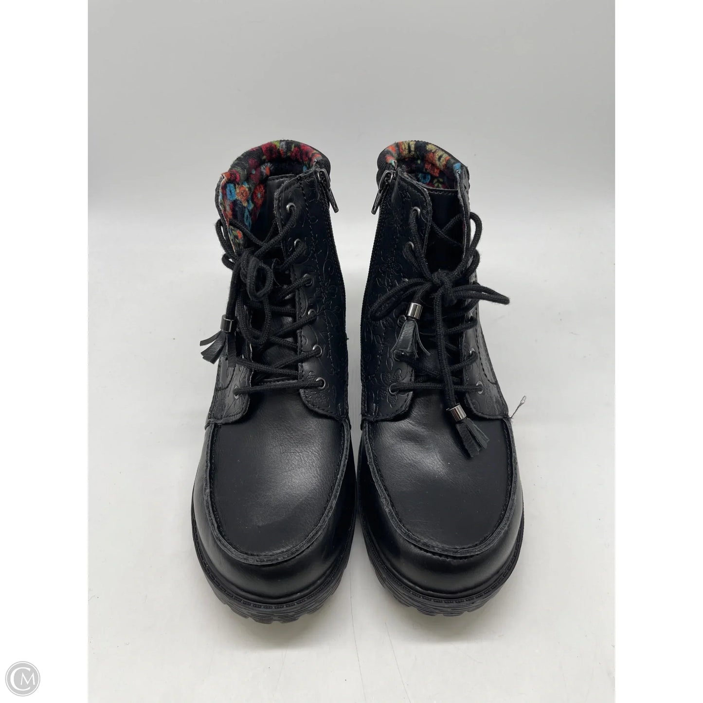 Boots Ankle Heels By Alegria In Black, Size: 10
