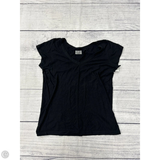 Athletic Top Short Sleeve By Athleta In Black, Size: M