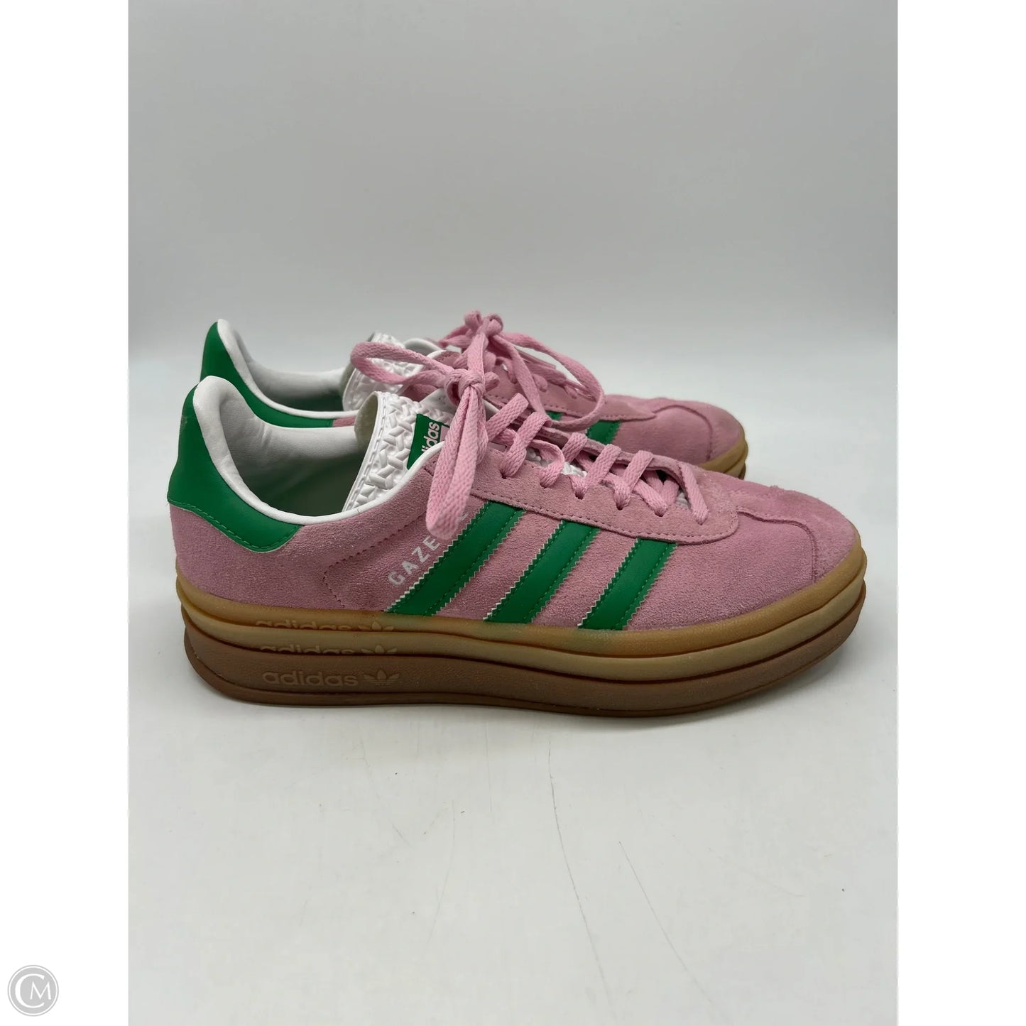Shoes Sneakers By Adidas In Green & Pink, Size: 8