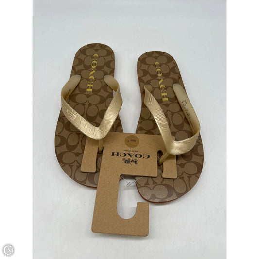 Shoes Designer By Coach In Brown, Size: 7