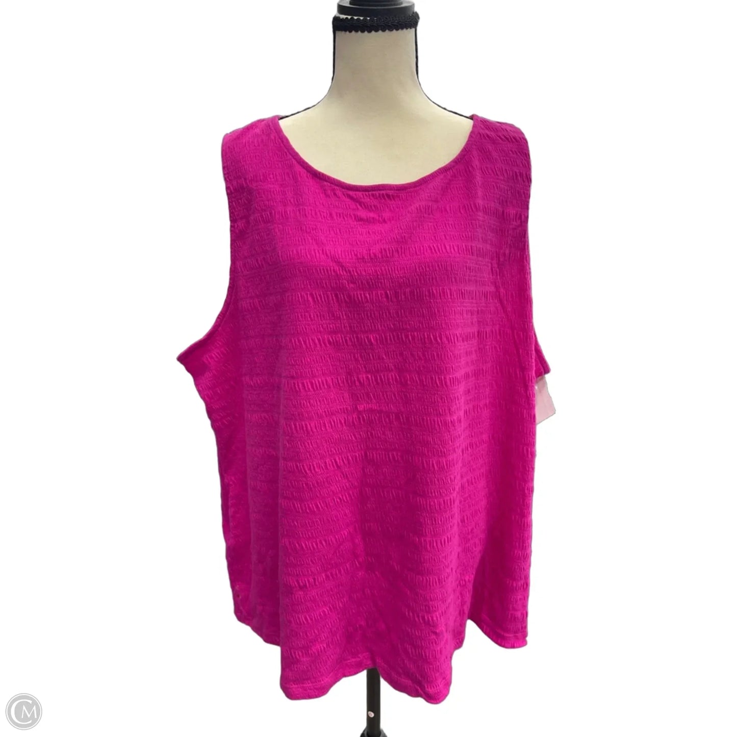 Tank Top By Croft And Barrow In Pink, Size: 3x