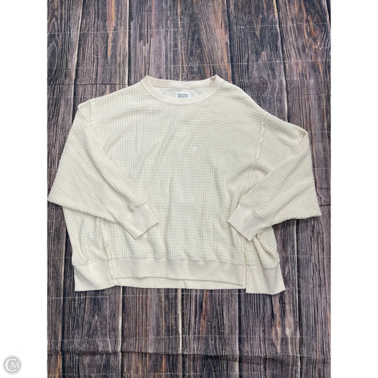 Top Long Sleeve By American Eagle In Cream, Size: 1x
