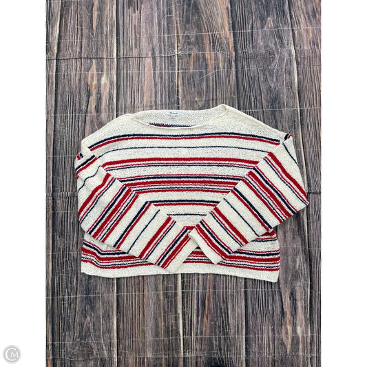 Sweater By Madewell In Blue & Red & White, Size: 1x
