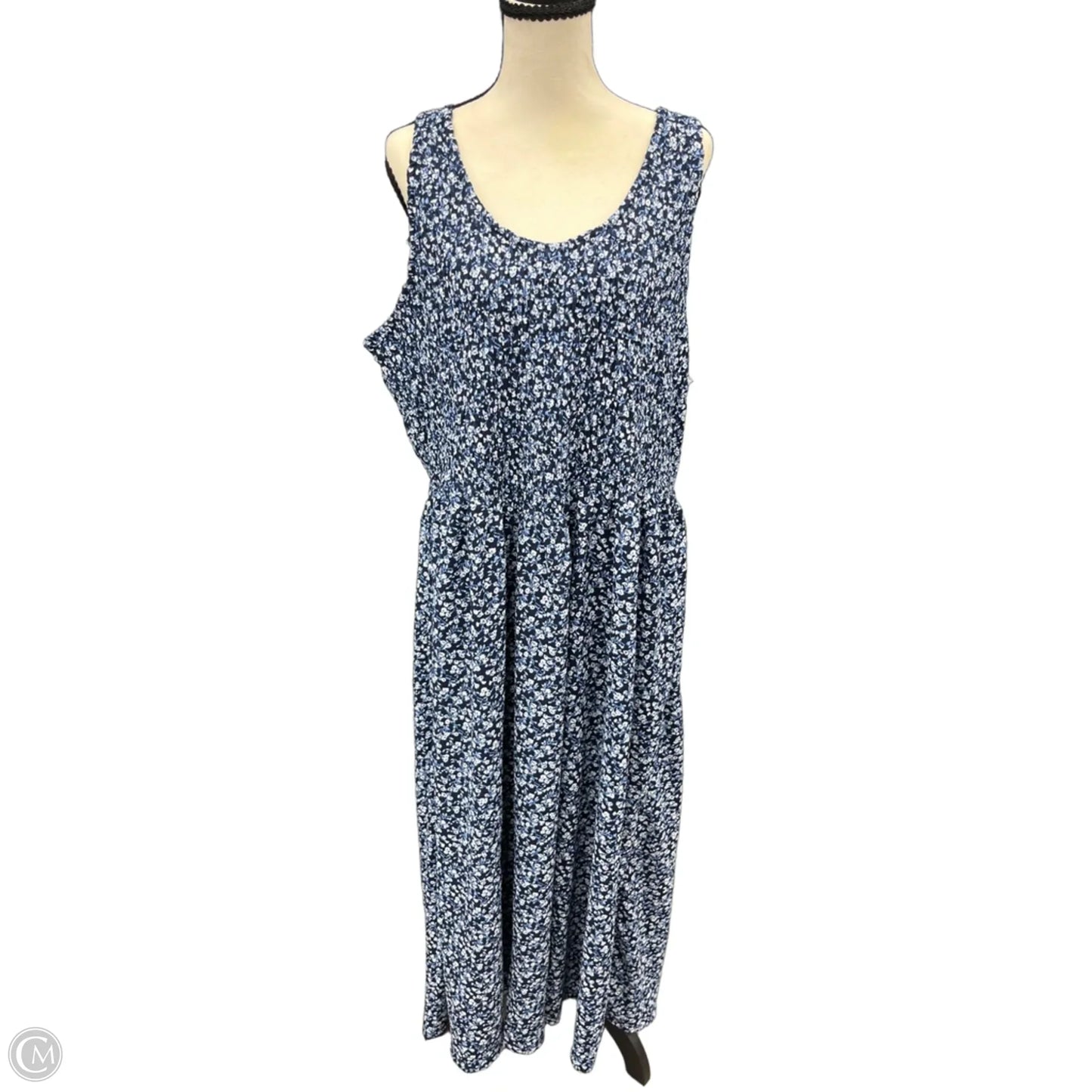 Dress Casual Maxi By Old Navy In Navy, Size: 1x Tall