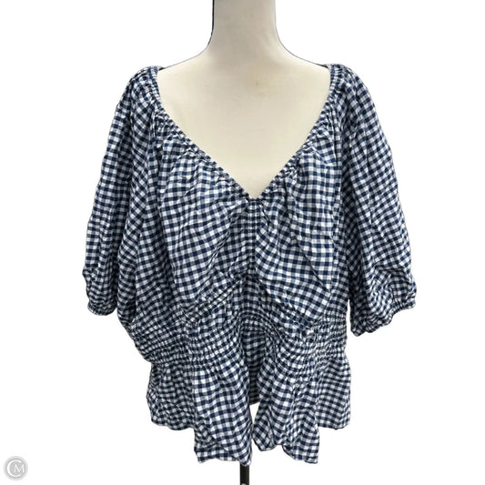 Top Short Sleeve By Old Navy In Navy, Size: 4x