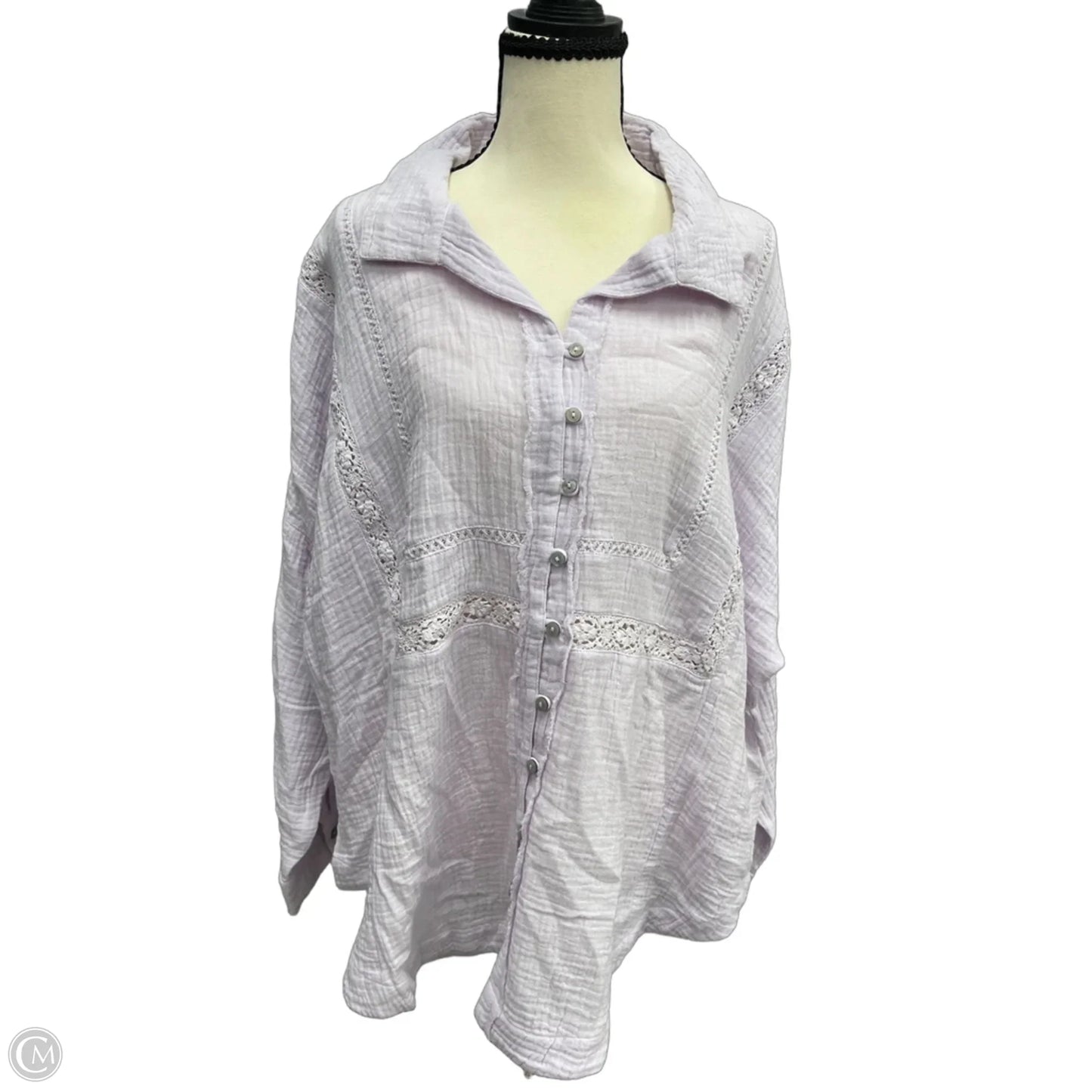 Top Long Sleeve By Lucky Brand In Purple, Size: Xl