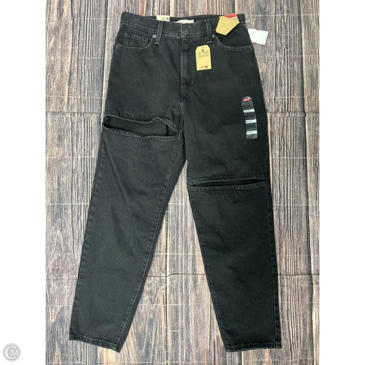 Jeans Straight By Levis In Black, Size: 8