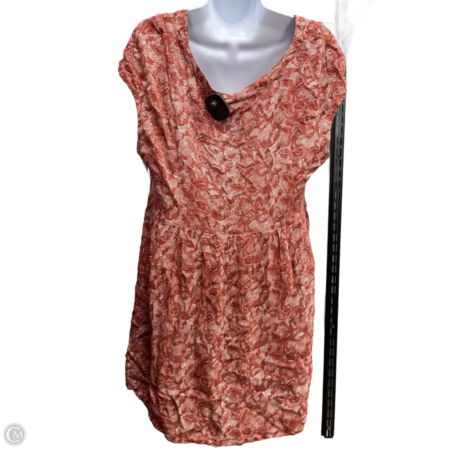 Top Short Sleeve By Anthropologie In Red, Size: M