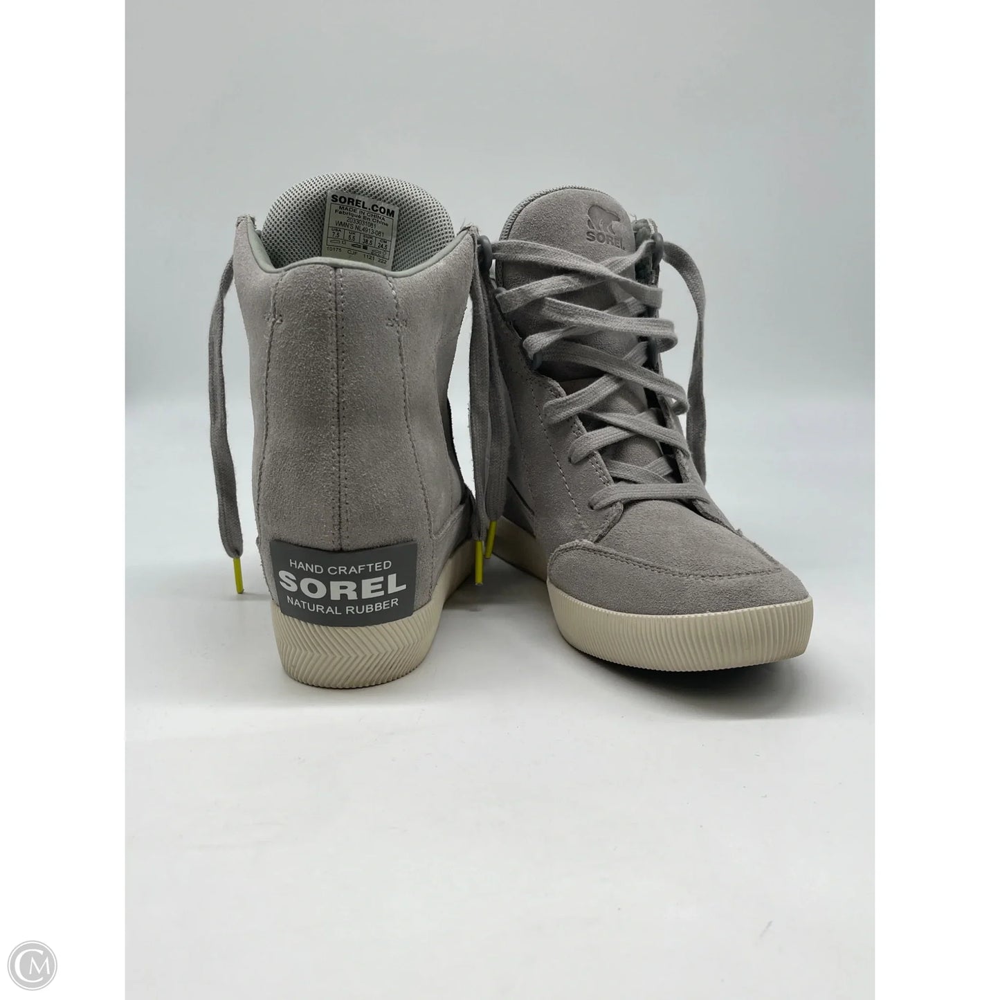 Boots Ankle Heels By Sorel In Grey, Size: 7.5