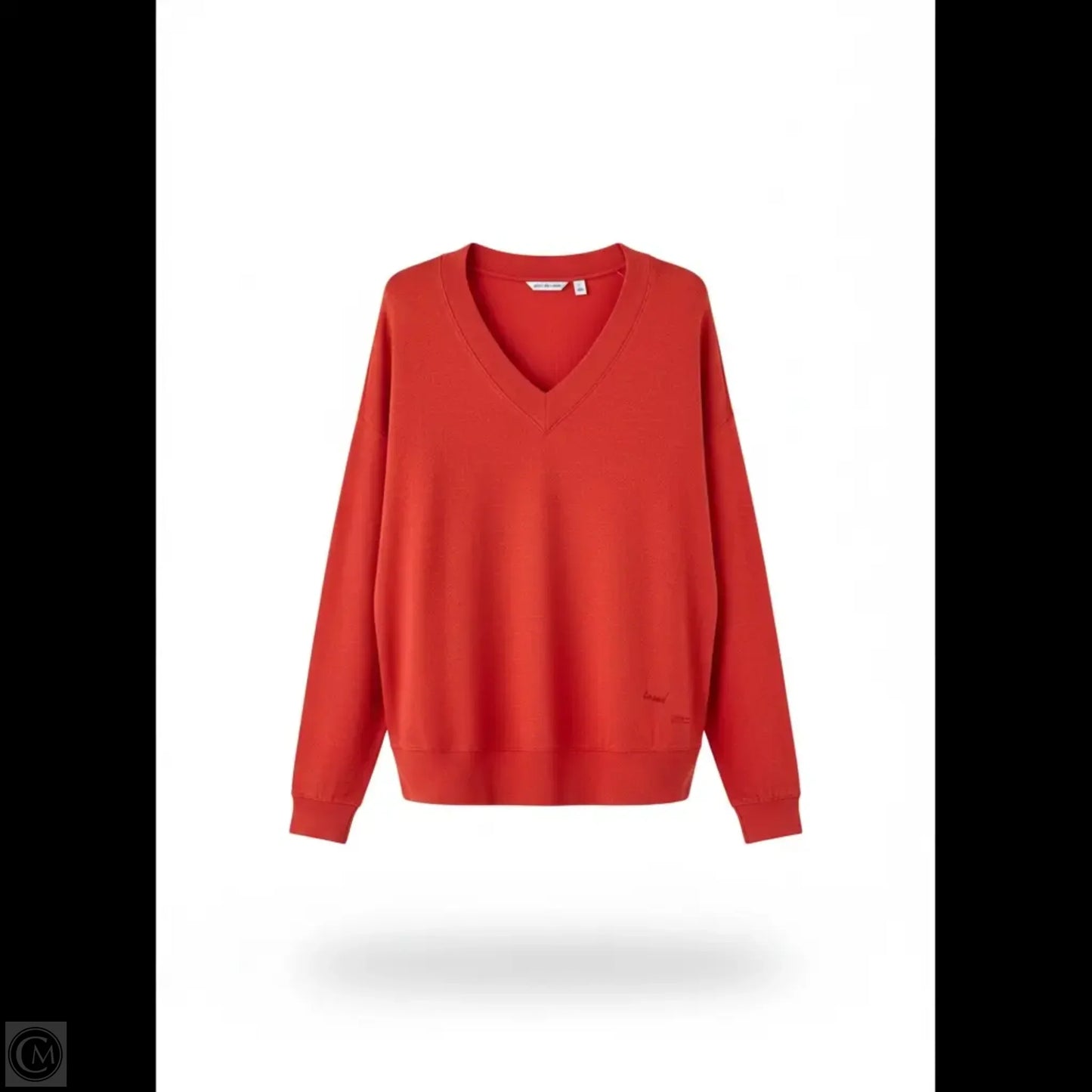 Top Long Sleeve By Peace Love World In Orange, Size: L