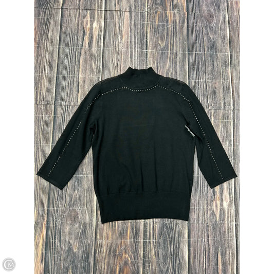 Top Long Sleeve By Cable And Gauge In Black, Size: M