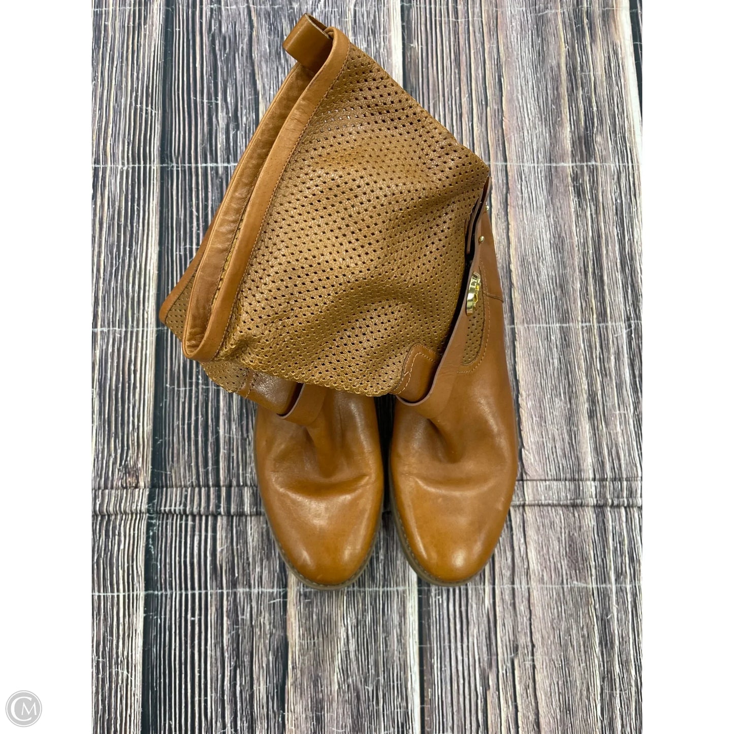 Boots Designer By Michael Kors In Brown, Size: 9.5