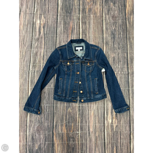 Jacket Denim By Loft In Blue Denim, Size: Xs