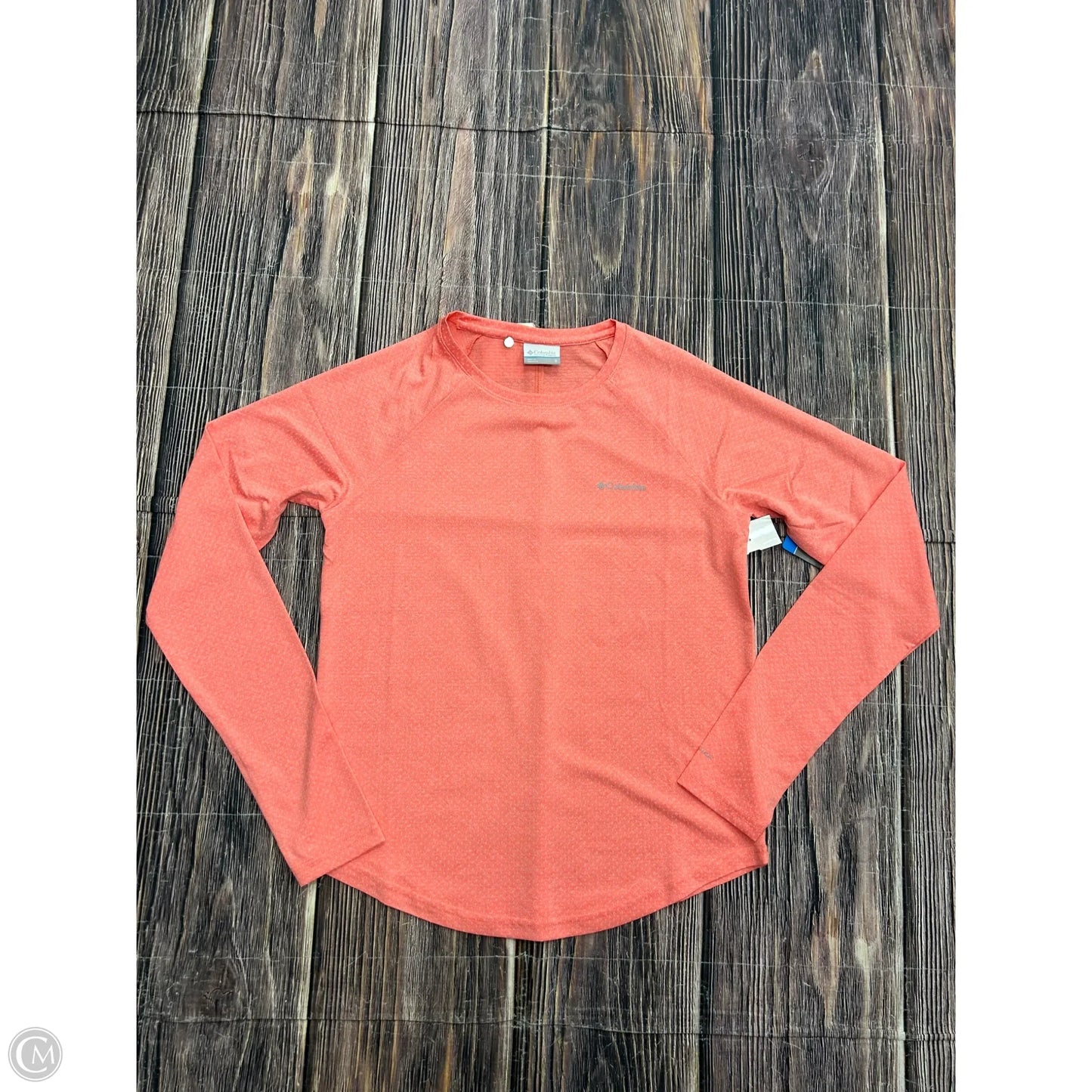 Athletic Top Long Sleeve Crewneck By Columbia In Peach, Size: S