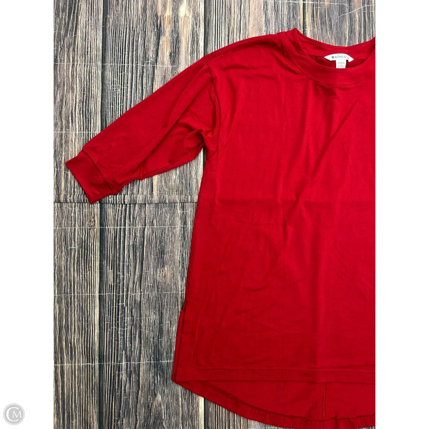 Athletic Top Long Sleeve Crewneck By Athleta In Red, Size: S