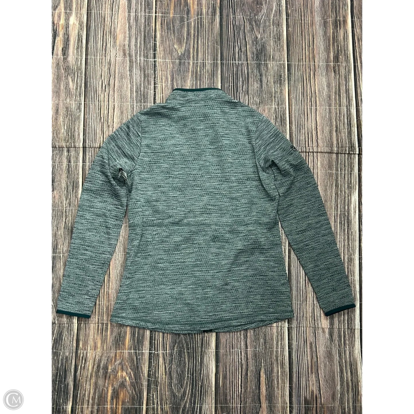 Athletic Sweatshirt Collar By Nike Apparel In Green, Size: L