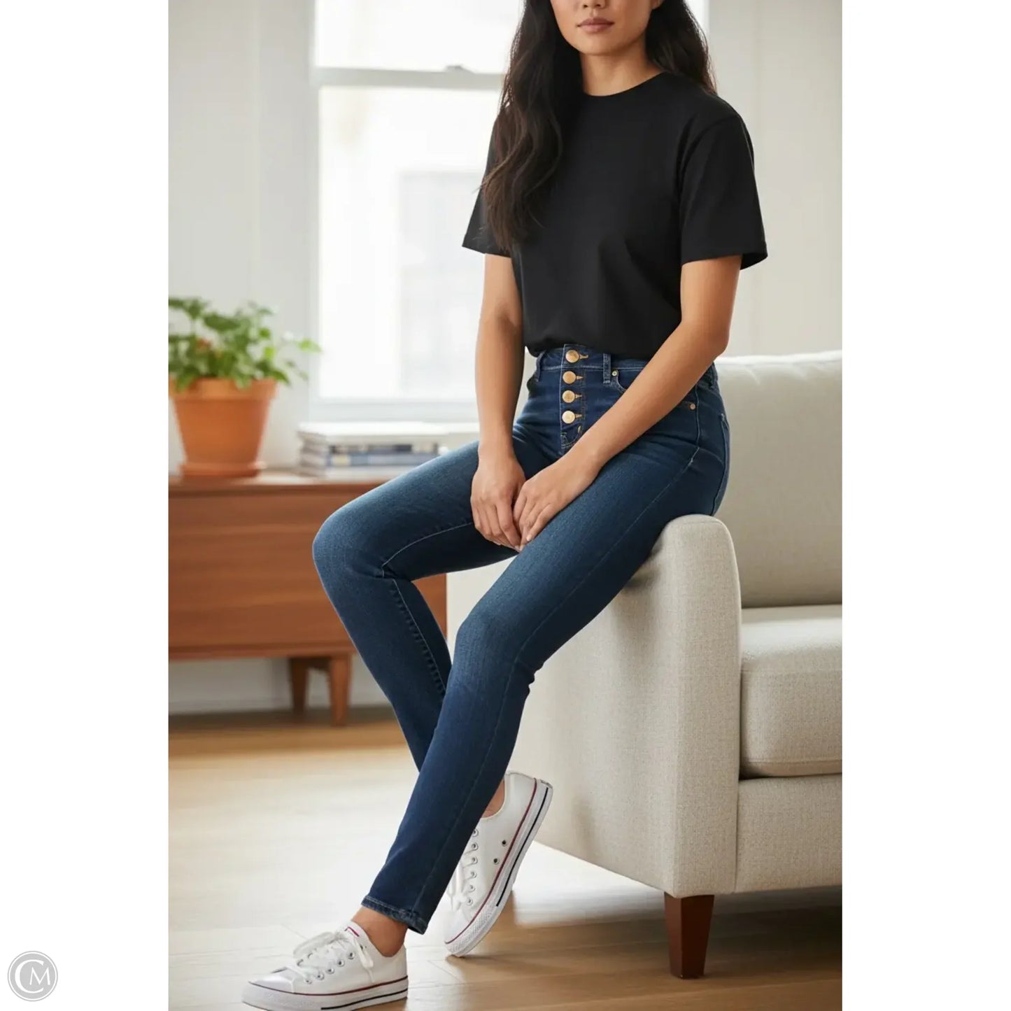 Jeans Skinny By Articles Of Society In Blue Denim, Size: 4