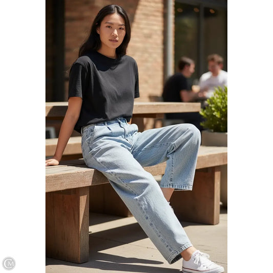 Jeans Wide Leg By Paige In Blue Denim, Size: 10