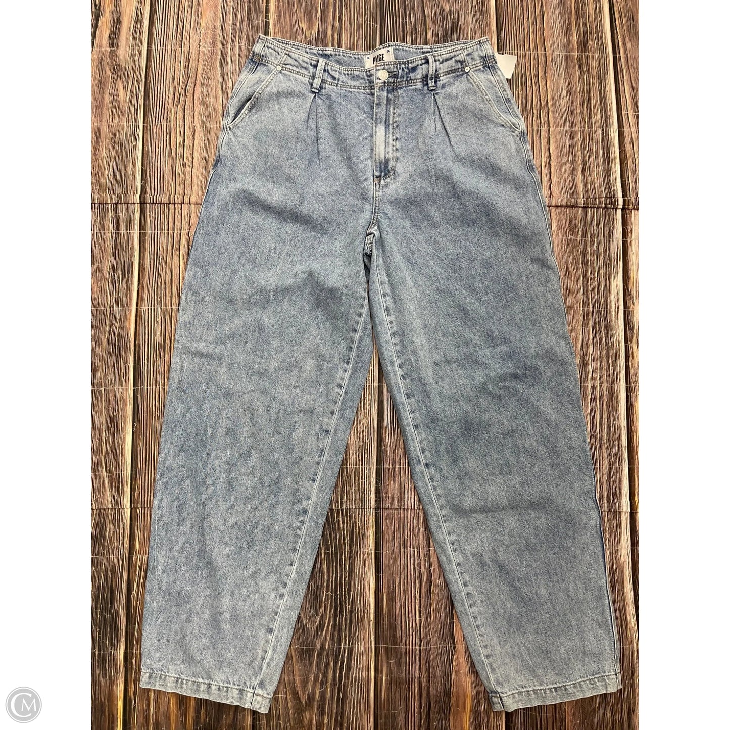 Jeans Wide Leg By Paige In Blue Denim, Size: 10