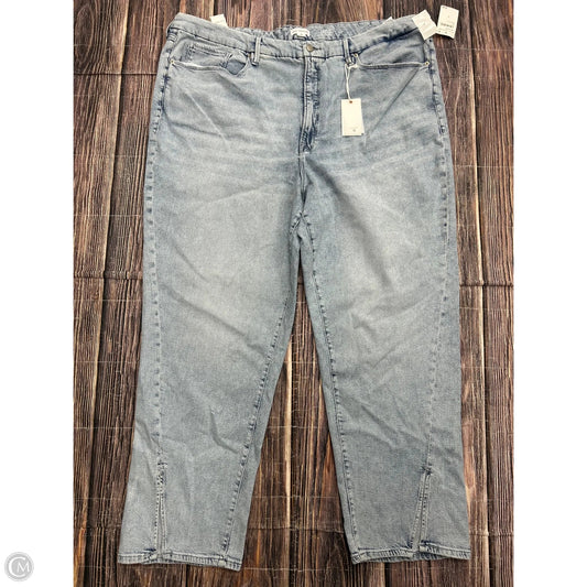 Jeans Straight By Good American In Blue Denim, Size: 28