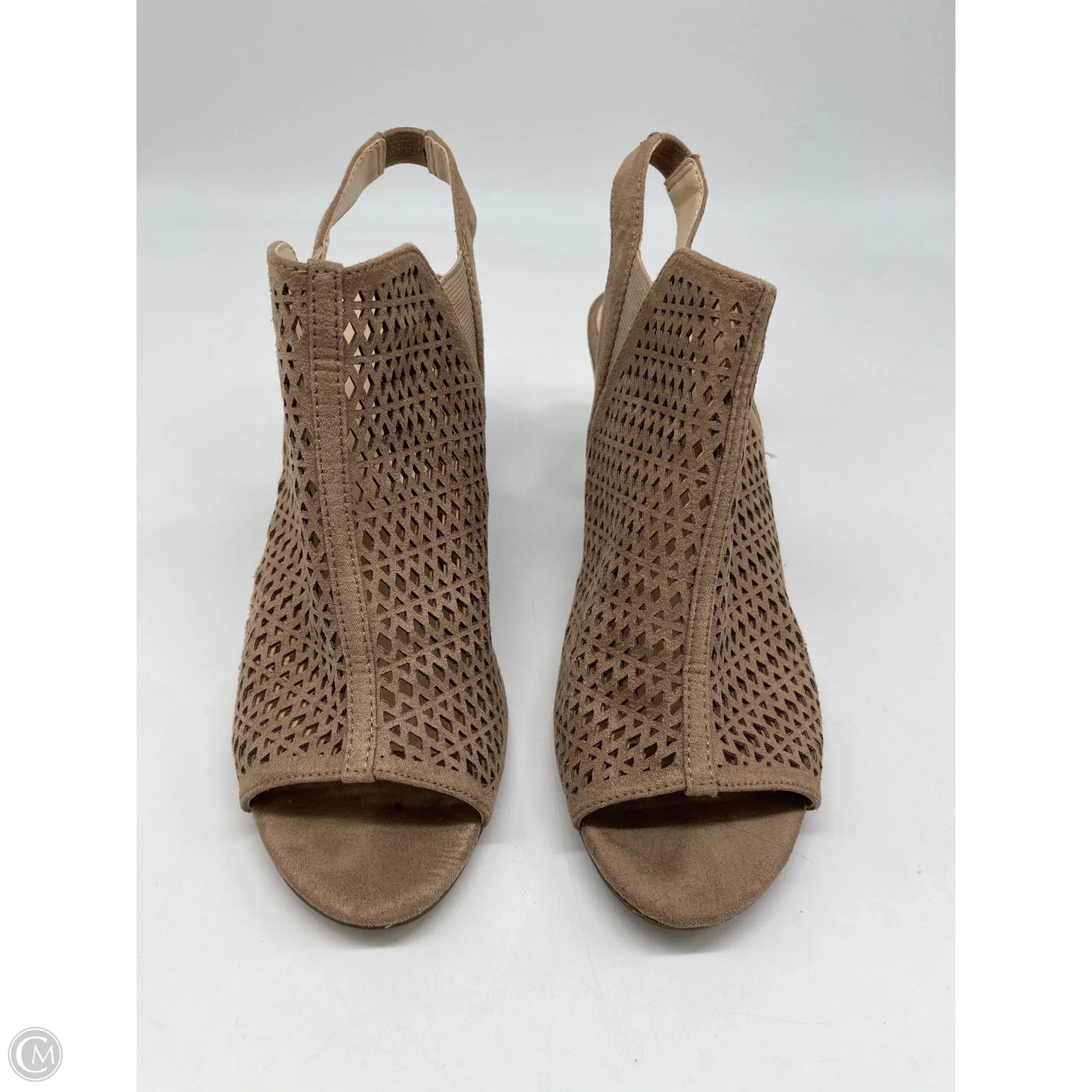 Sandals Heels Block By Liz Claiborne In Brown, Size: 9