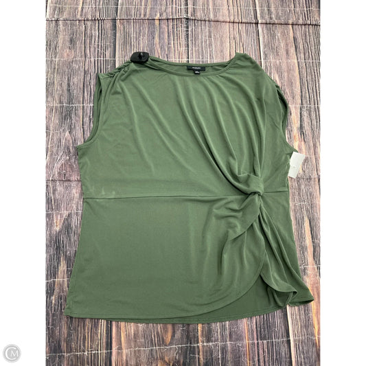 Top Short Sleeve By Alfani In Green, Size: 1x