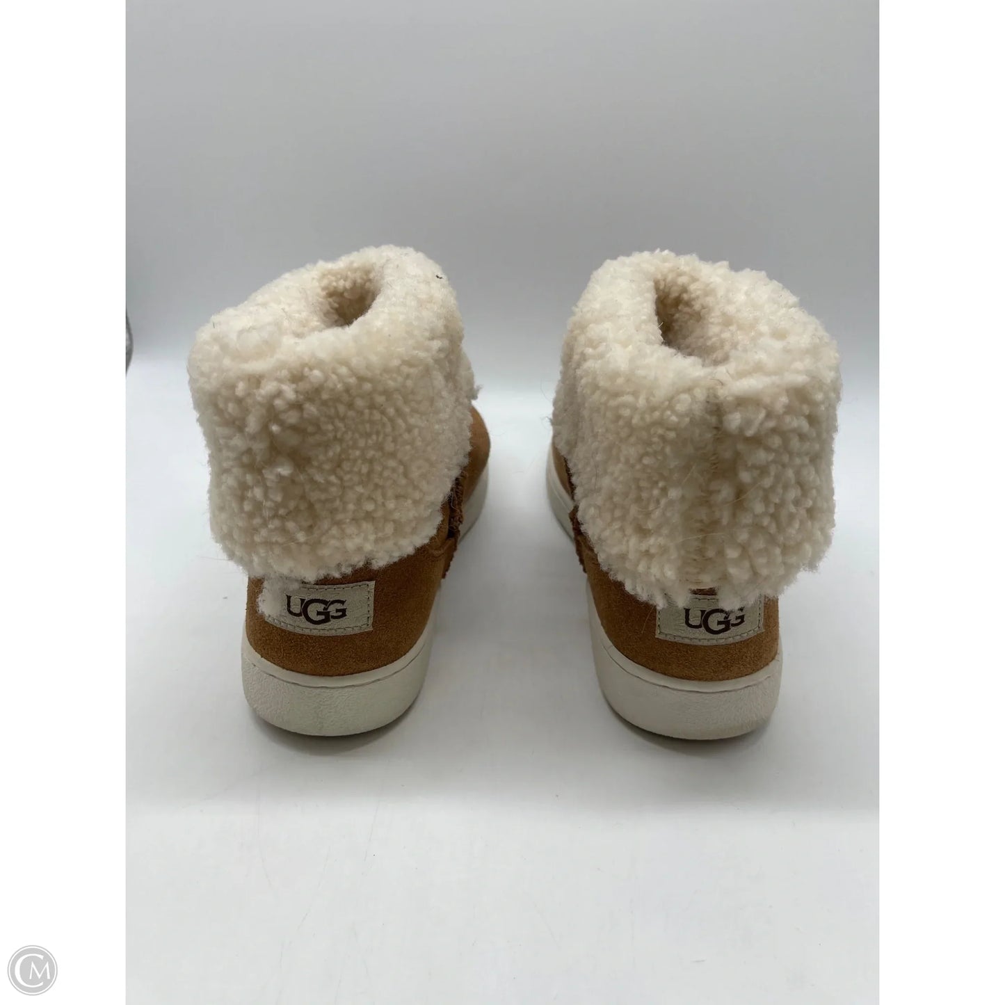 Boots Designer By Ugg In Brown, Size: 9