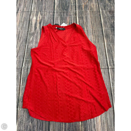 Tank Top By Automet In Red, Size: L