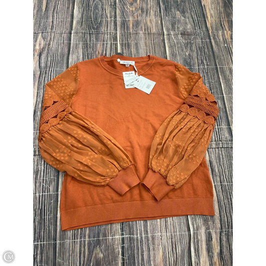Top Long Sleeve By Sioni In Orange, Size: Xl