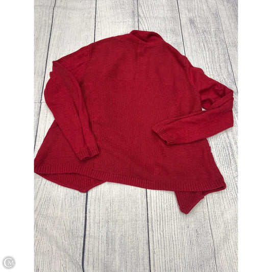 Cardigan By Christopher And Banks In Red, Size: Xl