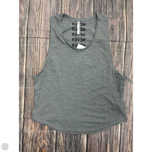 Athletic Tank Top By Fabletics In Grey, Size: Xl