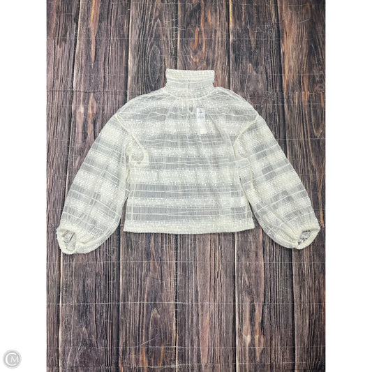 Top Long Sleeve By Express In Cream, Size: S