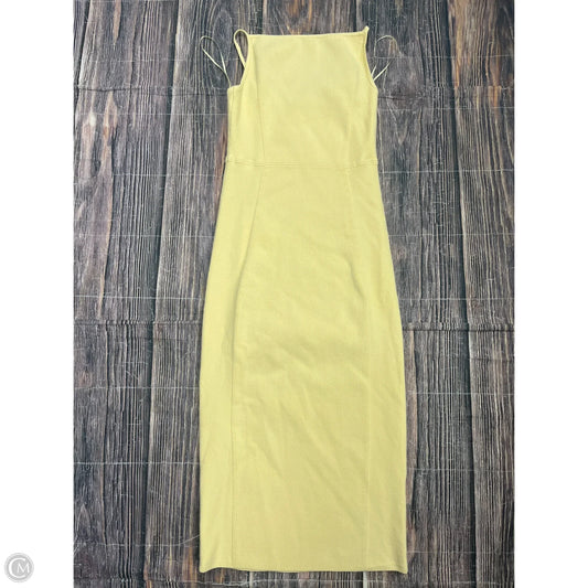Dress Casual Midi By Express In Yellow, Size: S
