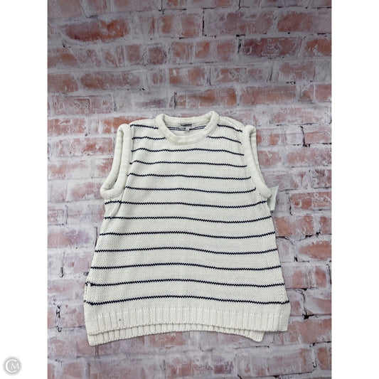 Tank Top By Madewell In Blue & White, Size: Xs