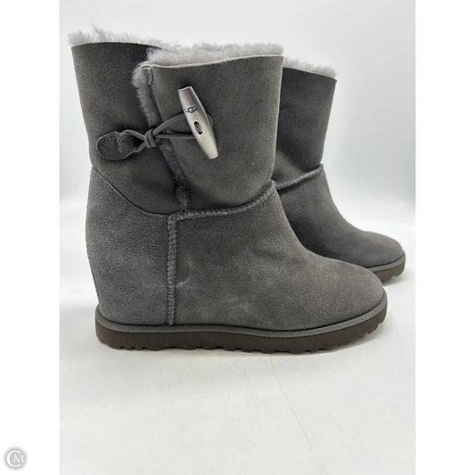 Boots Designer By Ugg In Grey, Size: 7.5