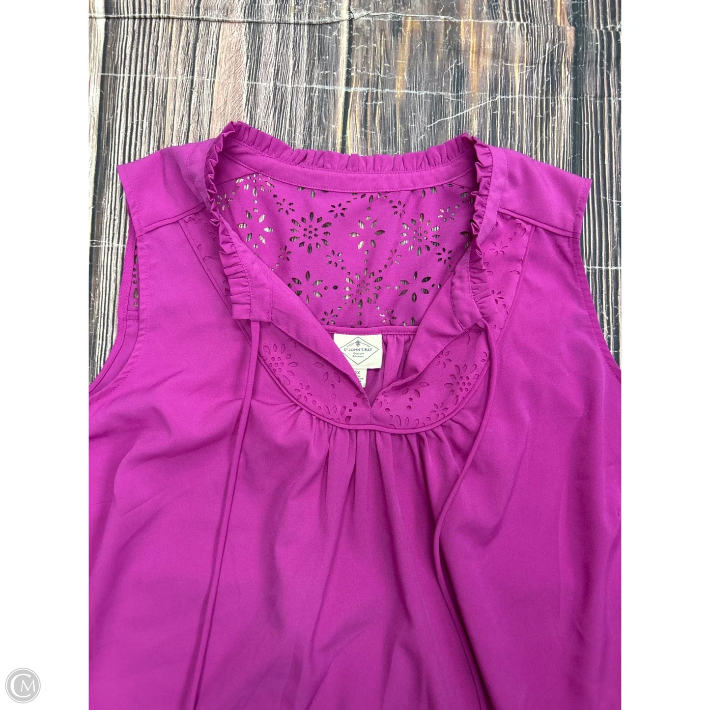 Tank Top By St Johns Bay In Purple, Size: 2x