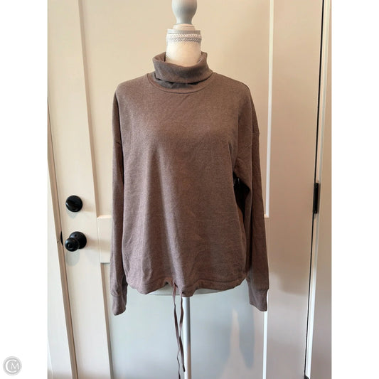 Sweatshirt Crewneck By Clothes Mentor In Brown, Size: S