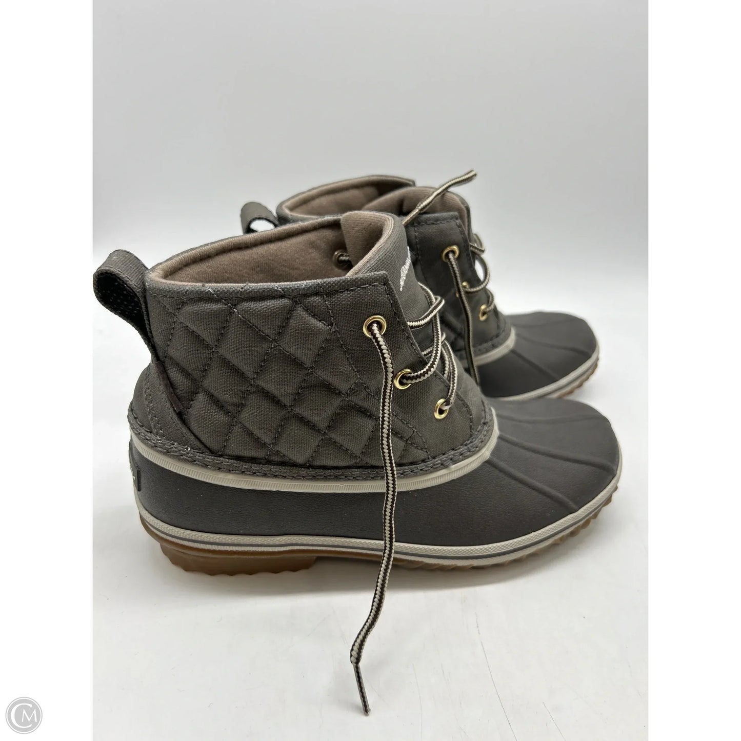 Boots Ankle Heels By Eddie Bauer In Brown, Size: 8