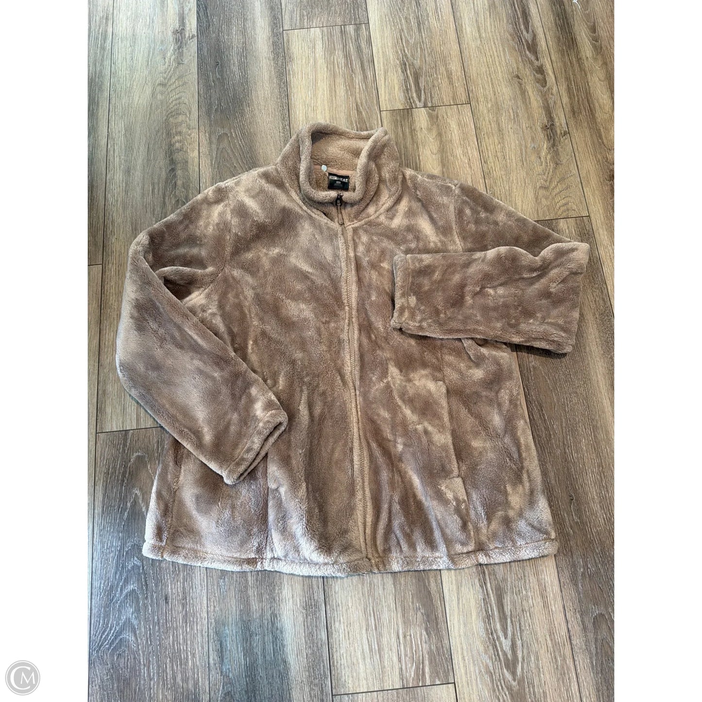 Jacket Fleece By 32 Degrees In Brown, Size: 1x