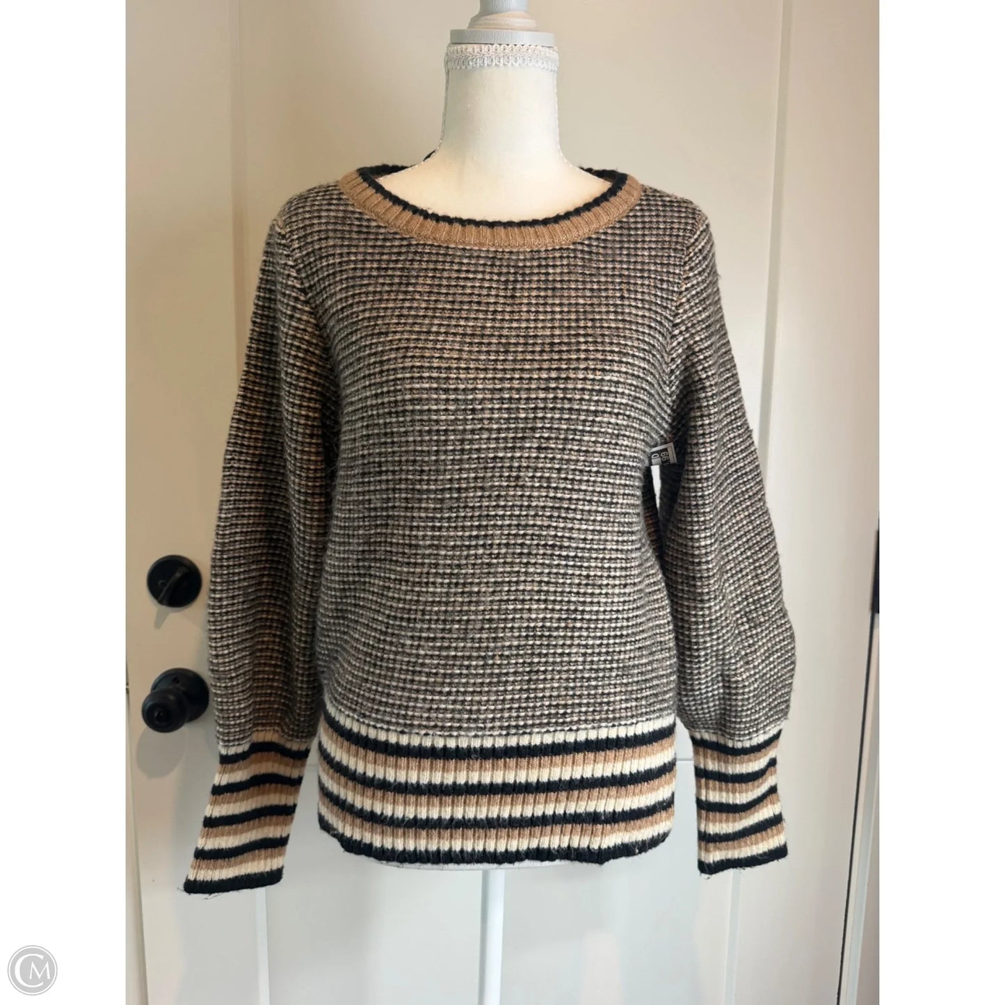 Sweater By Clothes Mentor In Black & Brown, Size: M