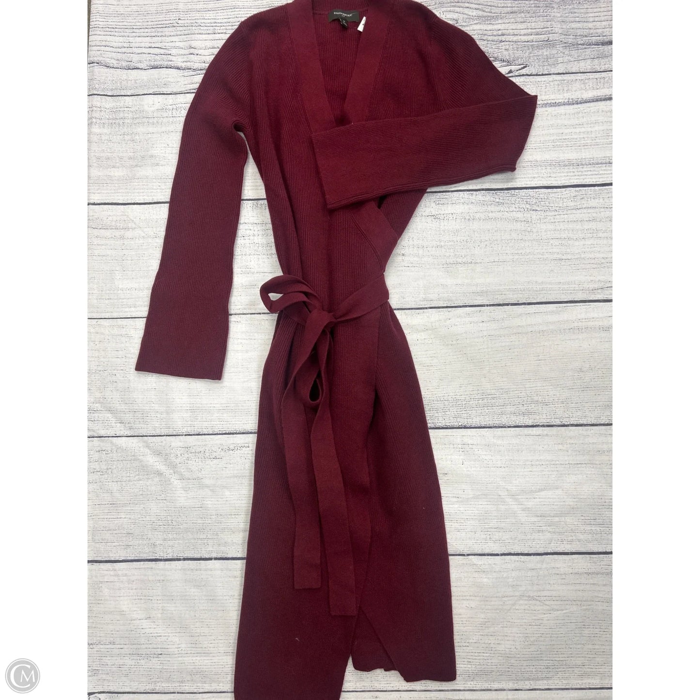 Sweater Cardigan By Banana Republic In Red, Size: S