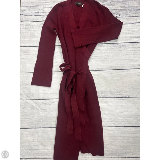 Sweater Cardigan By Banana Republic In Red, Size: S