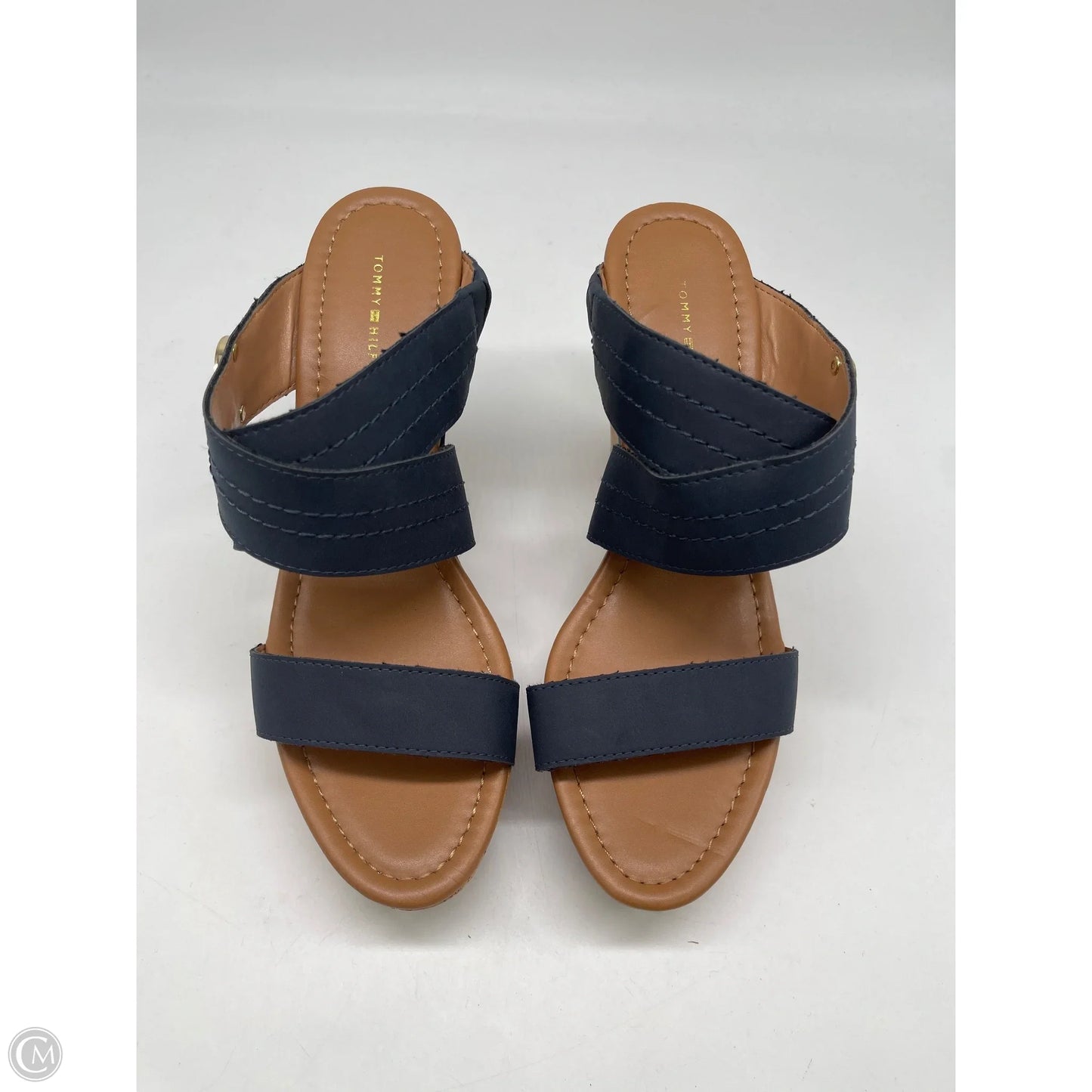 Shoes Heels Wedge By Tommy Hilfiger In Blue, Size: 9