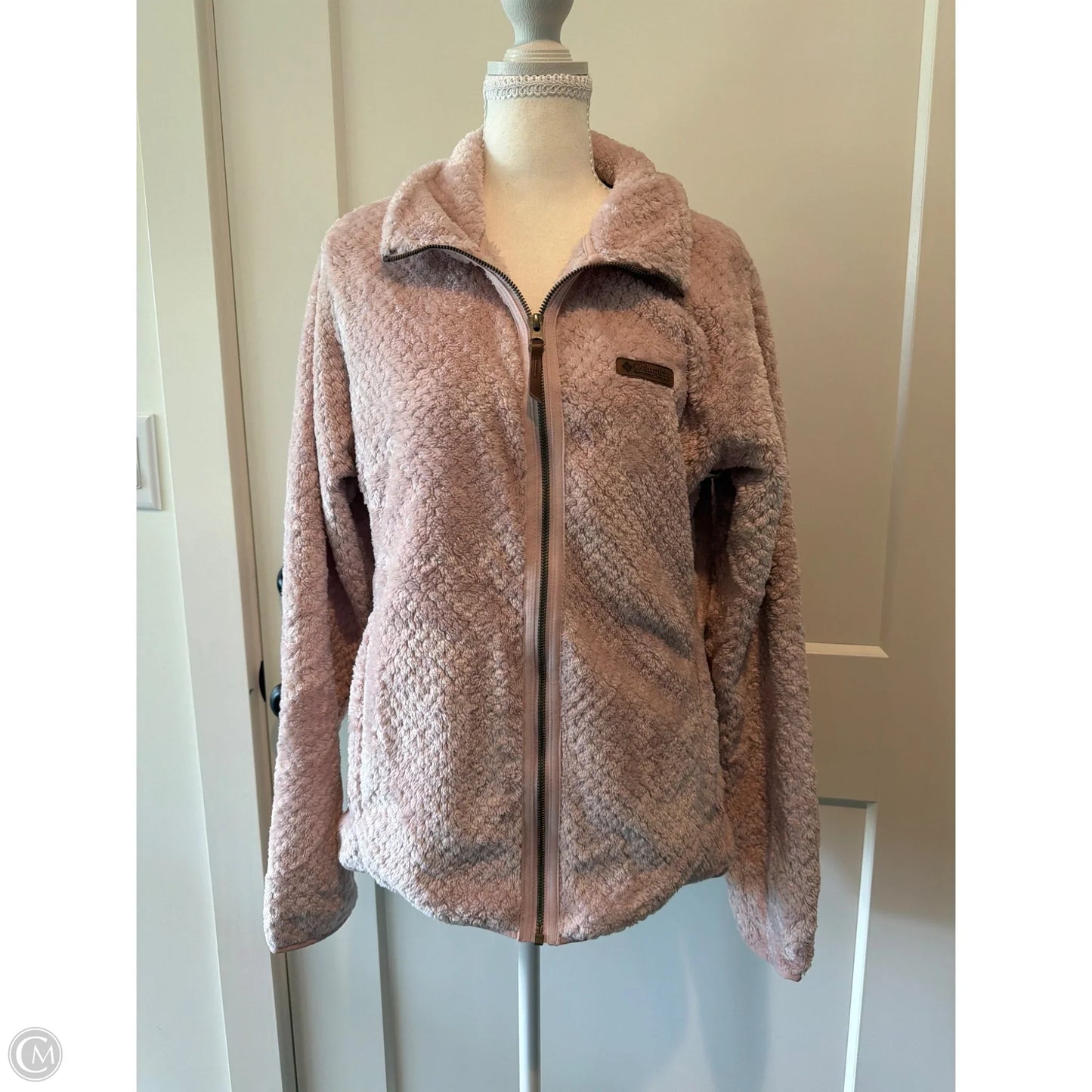 Jacket Fleece By Columbia In Pink, Size: L
