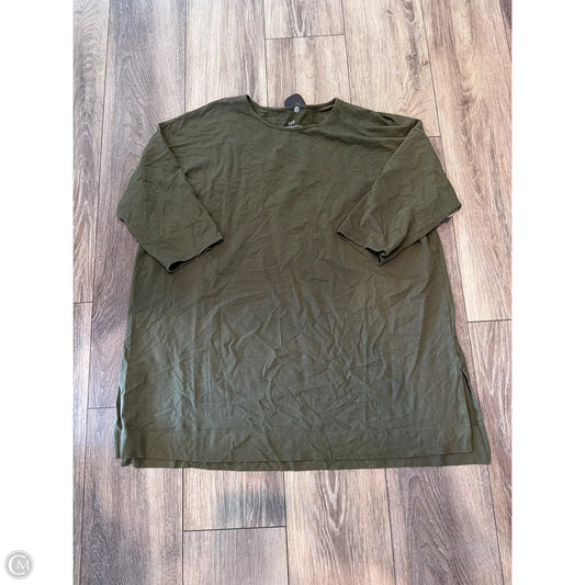 Top 3/4 Sleeve By J. Jill In Green, Size: Xl