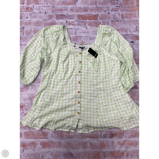 Top Short Sleeve By Torrid In Green, Size: 2x