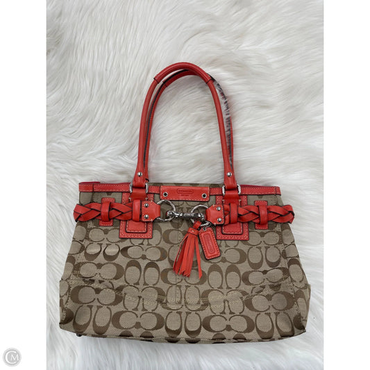 Handbag Designer By Coach, Size: Medium