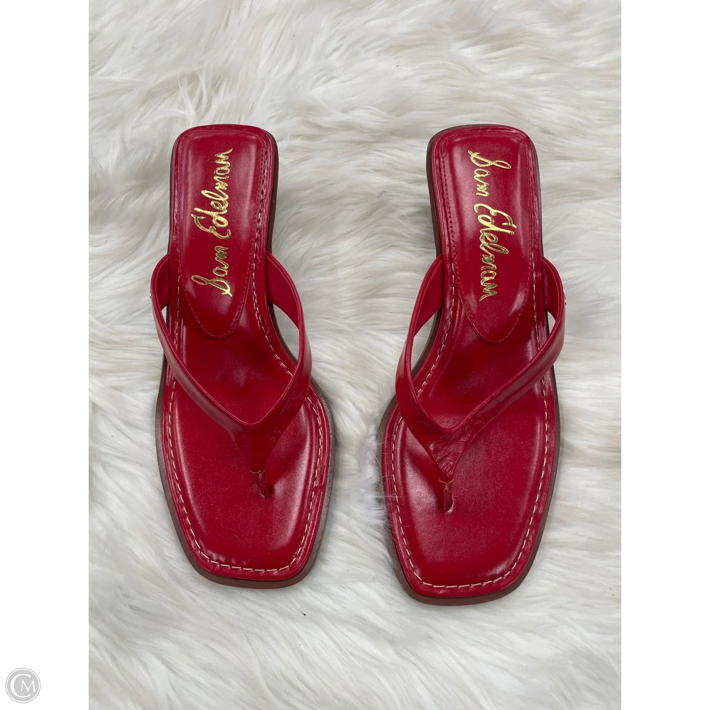 Sandals Heels Block By Sam Edelman In Red, Size: 10